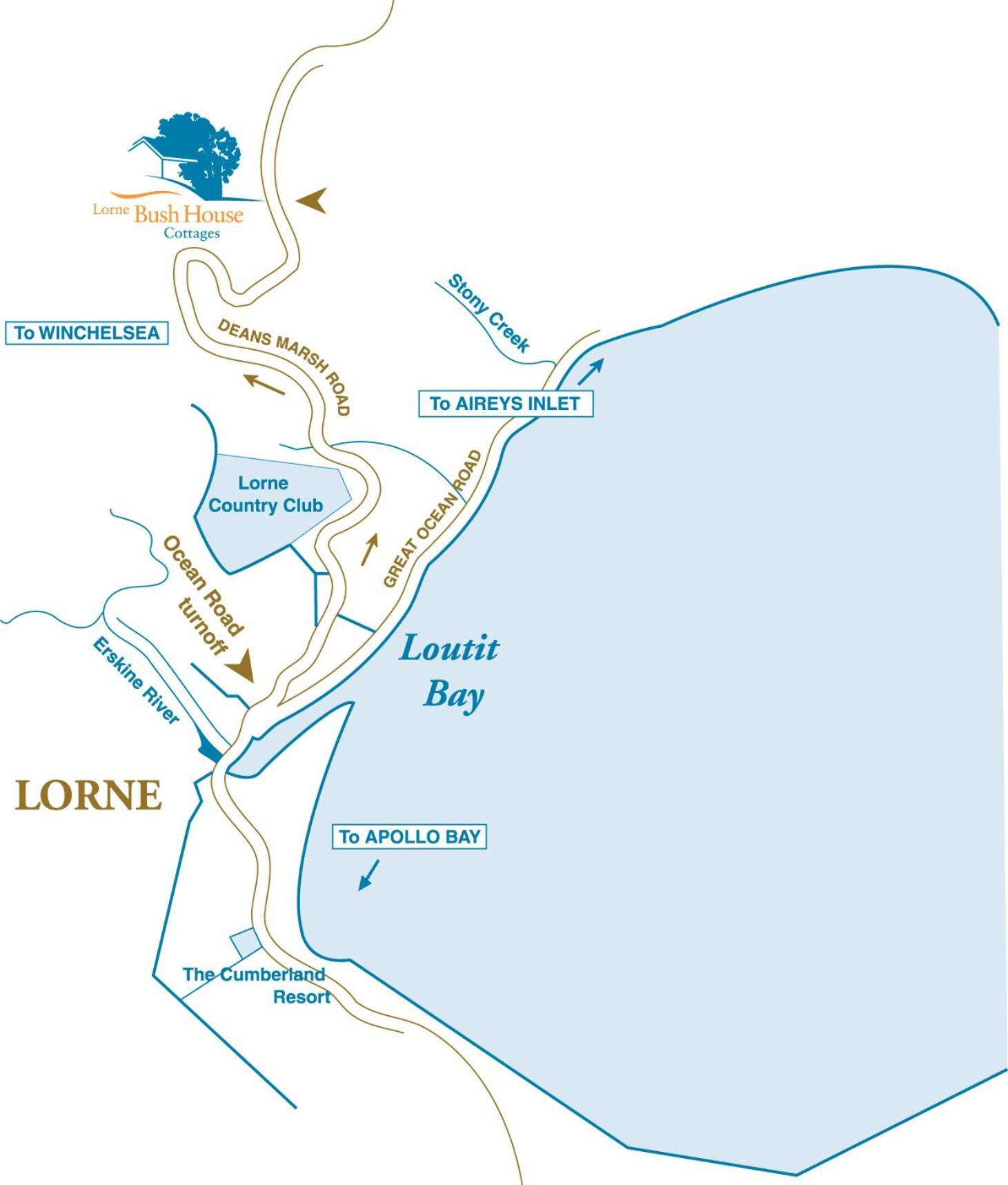 Lorne Bush House Cottages & Eco Retreats Exterior foto